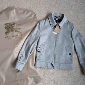 Burberry, Shearling Collar Bomber Jacket, Men's XS (New with Tags)